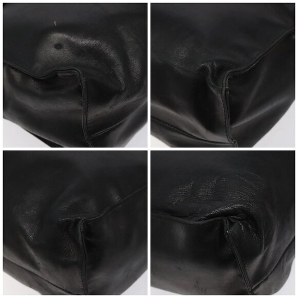 PRADA Hand Bag Leather Black Auth - Picture 16 of 16